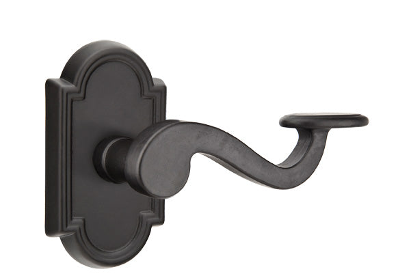 Emtek Padua Lever Flat Black Style 11 Rosette