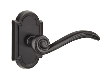 Emtek Medici Lever Flat Black Style 11 Rosette