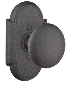 Emtek Jamestown Knob Flat Black Style 1 Rosette