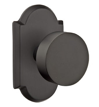 Emtek Bronze Round Sandcast knob - Style 1 Rosette
