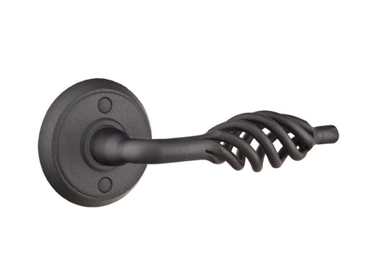 Emtek Lafayette Lever - Style 2 Rosette - Flat Black