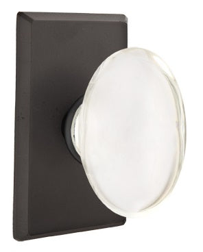 Emtek Hampton Knob Flat Black Style 3 Rosette 