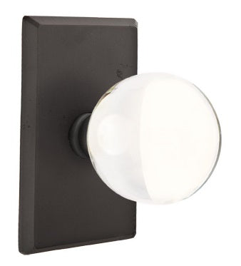 Bristol Knob Flat Black Style 3 Rosette 