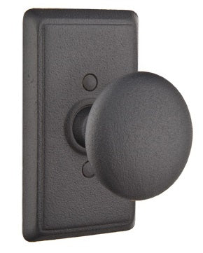 Emtek Jamestown Knob Flat Black Style 3 Rosette