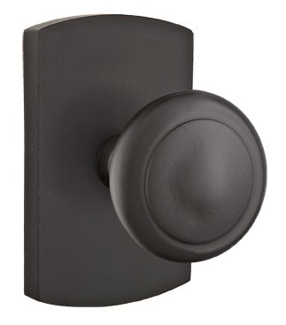 Emtek Butte Sandcast Door Knob with Style 4 Rosette