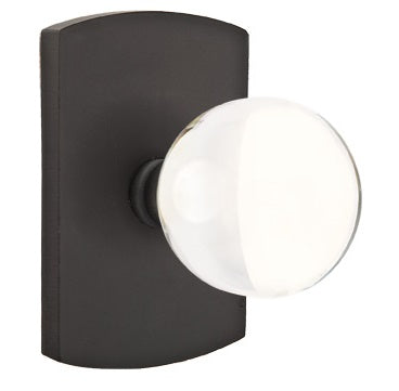 Bristol Knob Flat Black Style 4 Rosette 