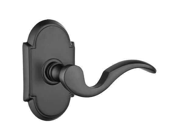 Emtek Cortina Lever Flat Black-Style 8 Rosette