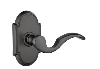 Emtek Cortina Lever Flat Black-Style 8 Rosette