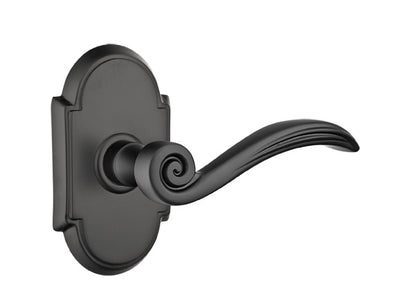 Emtek Elan Lever Flat Black-Style 8 Rosette