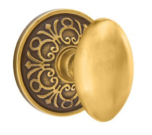 Emtek Egg Knob - Lancaster Rosette