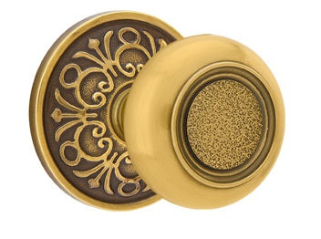 Emtek Belmont Knob French Antique Lancaster Rosette