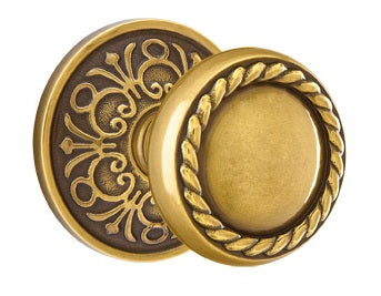Emtek Rope Knob - Lancaster Rosette