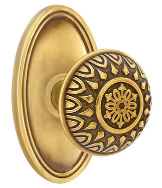 Emtek Lancaster Knob - Oval Rosette