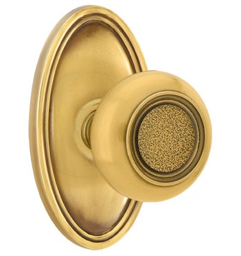 Emtek Belmont Knob French Antique Oval Rosette