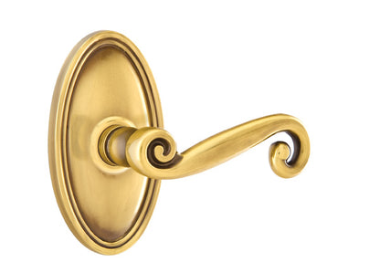 Emtek Rustic Lever French Antique-Oval Rosette