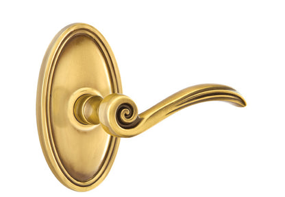 Emtek Elan Lever French Antique-Oval Rosette