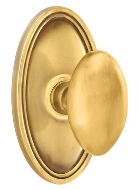 Emtek Egg Interior Mortise Knob with Oval Rosette