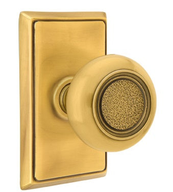 Emtek Belmont Knob French Antique Rectangular Rosette