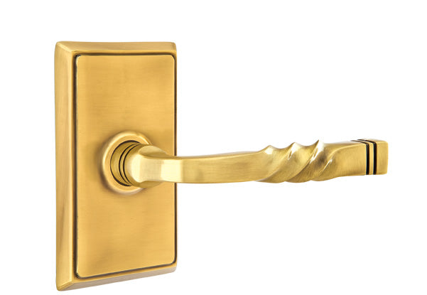 Emtek Santa Fe Lever French Antique- Rectangular Rosette