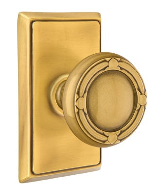 Emtek Ribbon and Reed Knob - Rectangular Rosette