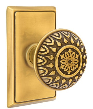 Emtek Lancaster Knob - Rectangular Rosette