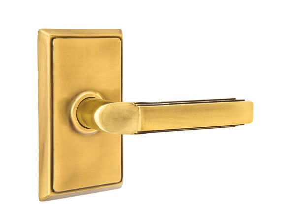 Emtek Milano Lever with Rectangular Rosette