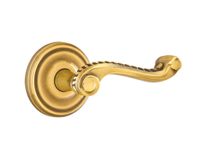 Emtek Rope Lever French Antique-Regular Rosette