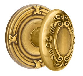 Emtek Victoria Knob - Ribbon and Reed Rosette