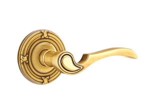 Emtek Coventry Lever French Antique-Ribbon and Reed Rosette