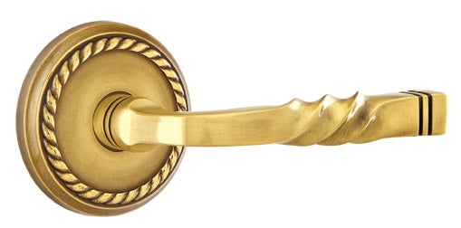 Emtek Santa Fe Lever French Antique-Rope Rosette