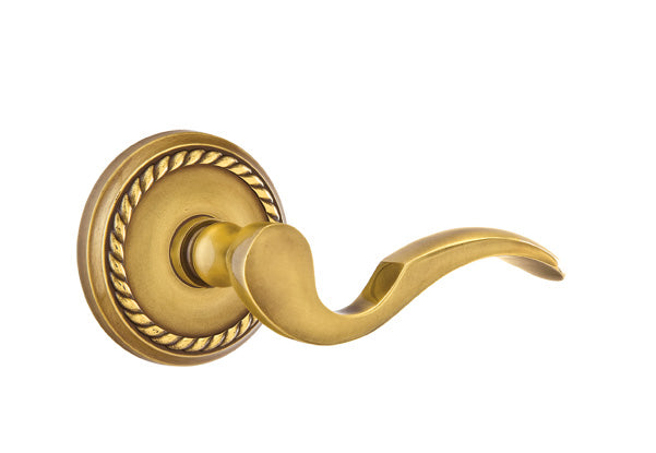 Emtek Cortina Lever French Antique-Rope Rosette