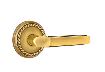 Emtek Milano Lever French Antique-Rope Rosette