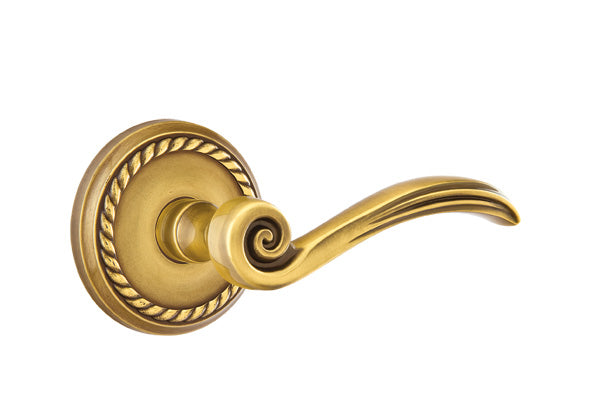 Emtek Elan Lever French Antique-Rope Rosette