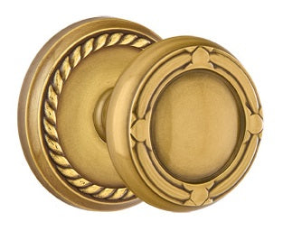 Emtek Ribbon and Reed Knob - Rope Rosette