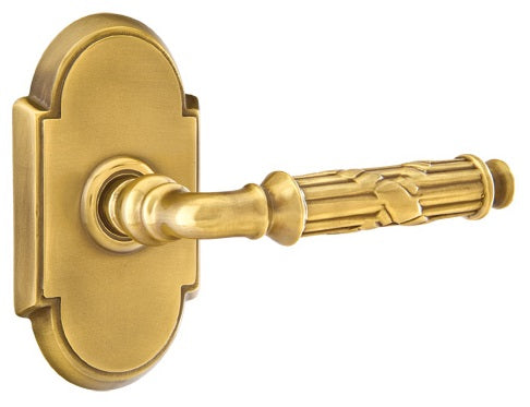 Emtek Ribbon and Reed Lever French Antique-Style 8 Rosette