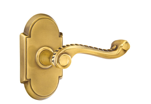 Emtek Rope Lever French Antique-Style 8 Rosette