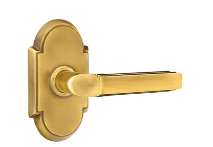 Emtek Milano Lever French Antique-Style 8 Rosette