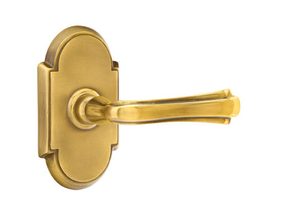 Emtek Wembley Lever with Style 8 Rosette in French Antique