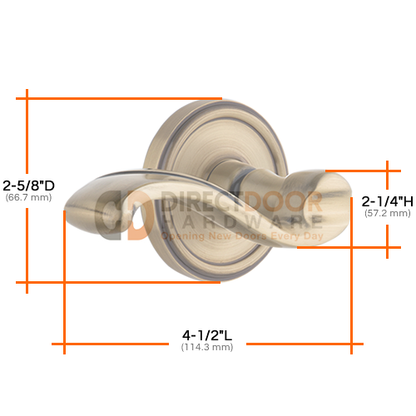 Grandeur Georgetown Rosette with Portofino Lever Specs
