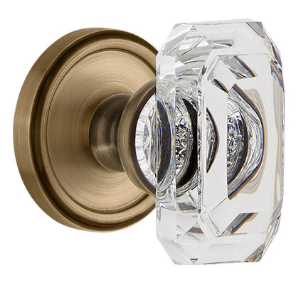 Grandeur Georgetown Rosette with Baguette Clear Knob