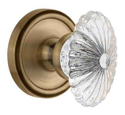 Grandeur Georgetown Rosette with Burgundy Knob