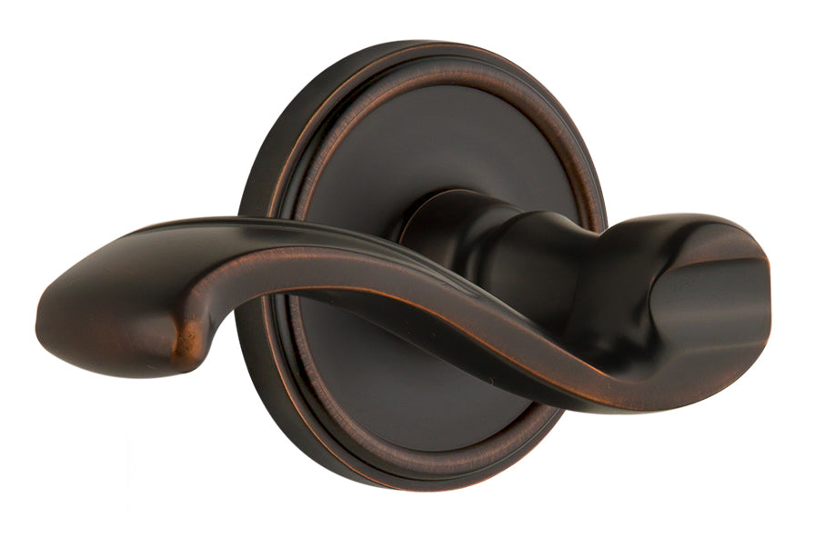 Grandeur Georgetown Rosette with Portofino Lever in Timeless Bronze
