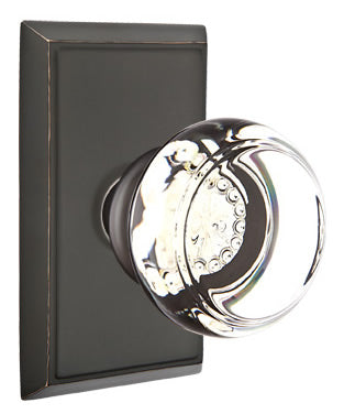 Emtek Georgetown Knob with Rectangular Rosette