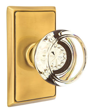 Emtek Georgetown Knob with Rectangular Rosette
