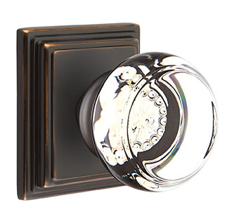 Emtek Georgetown Knob with Wilshire Rosette - Oil Rubbed Bronze