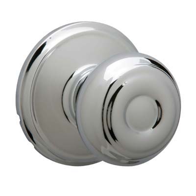 Schlage Georgian Doorknob in Bright Chrome