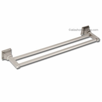 Gratitude Bath Towel Bar 24 Inch Double Brushed Nickel