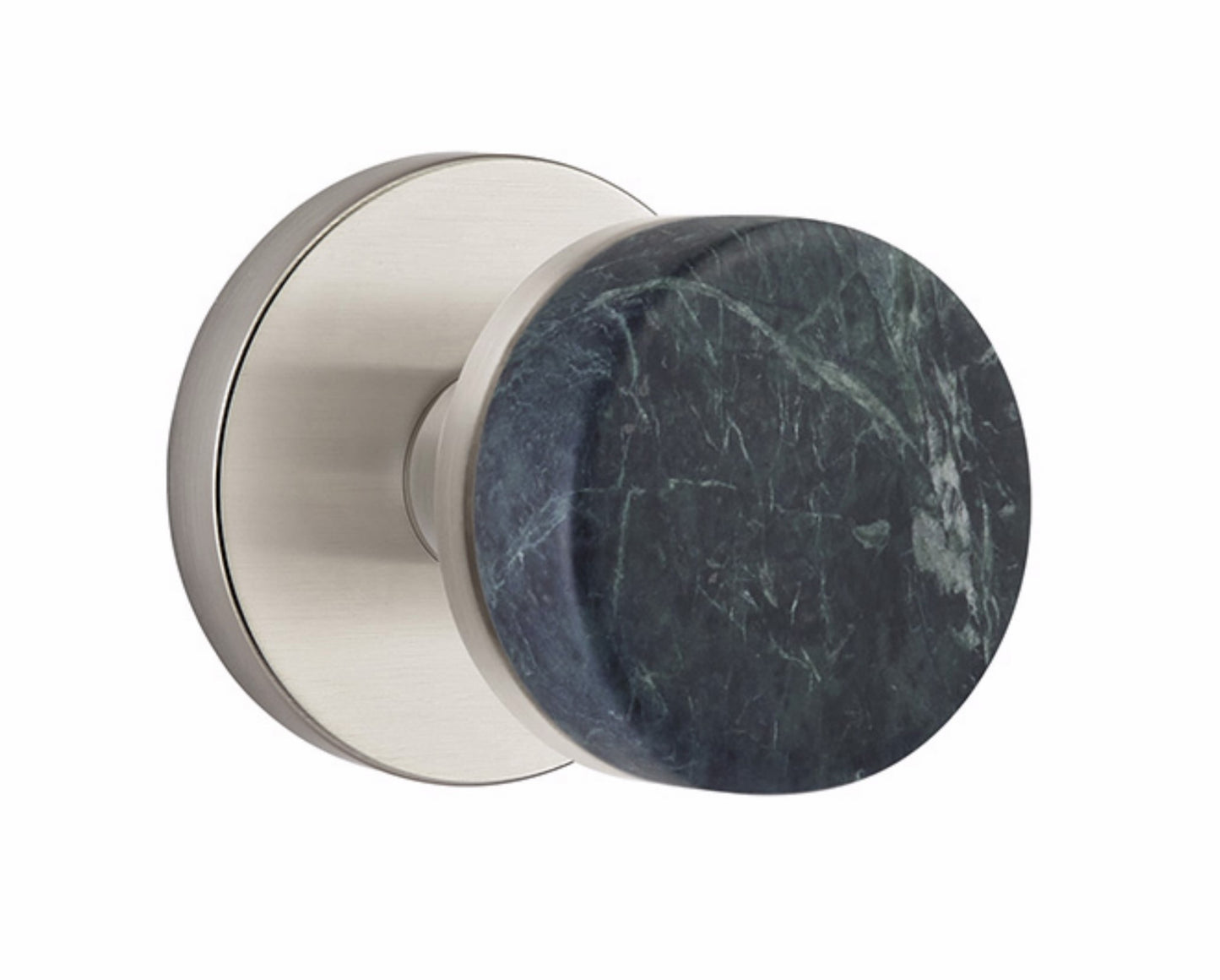 Emtek Green Marble Interior Mortise Knob with Disk Rosette