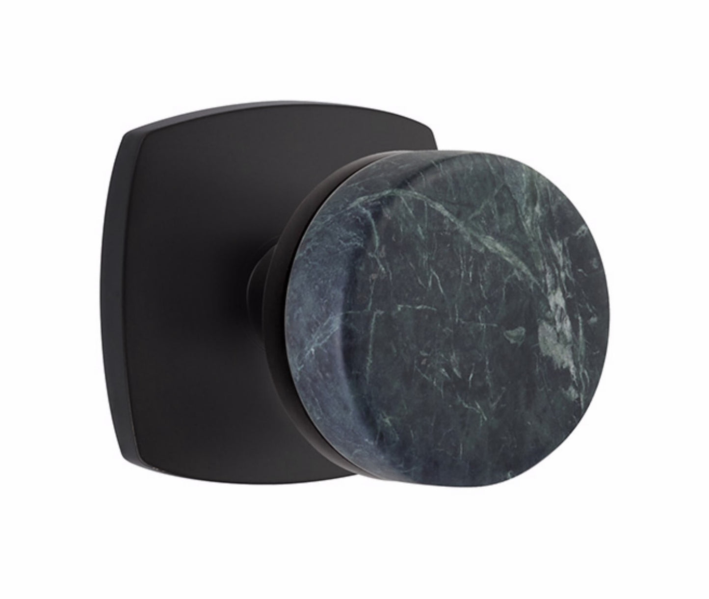 Emtek Green Marble Interior Mortise Knob with Urban Rosette