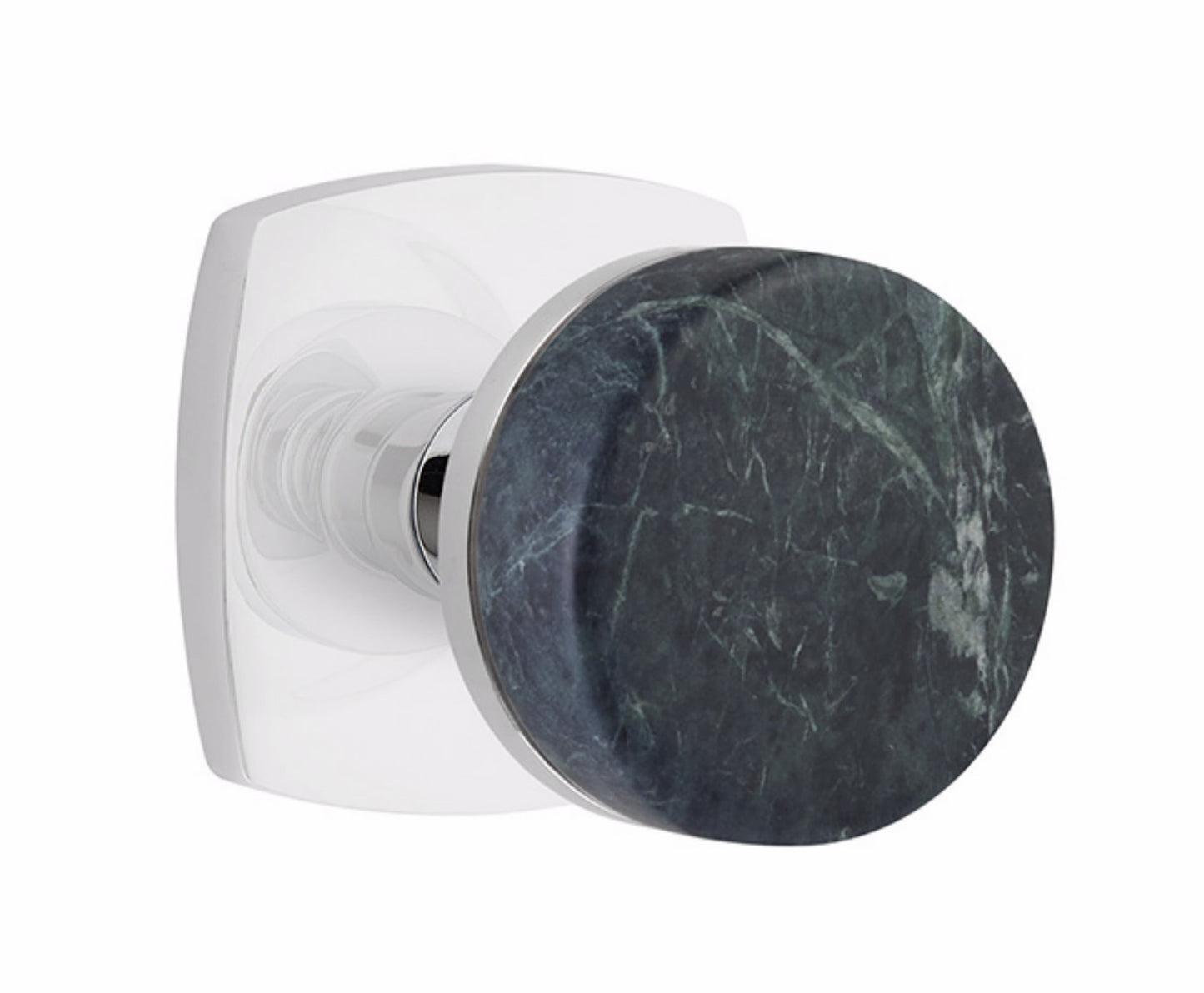 Emtek Green Marble Interior Mortise Knob with Urban Rosette